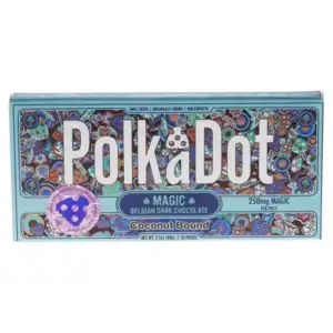 Coconut Bound PolkaDot Magic Mushroom Belgian Dark Chocolate 250mg
