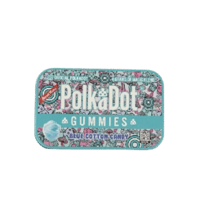polkadot blue cotton candy gummies