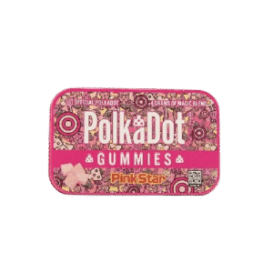 polkadot pink star gummies